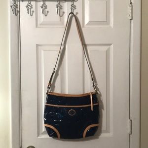 Coach navy blue cross body
